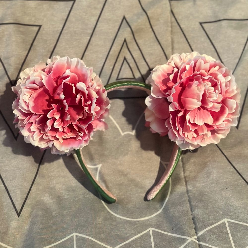 Disneyland Pink Flowers Ears Headband